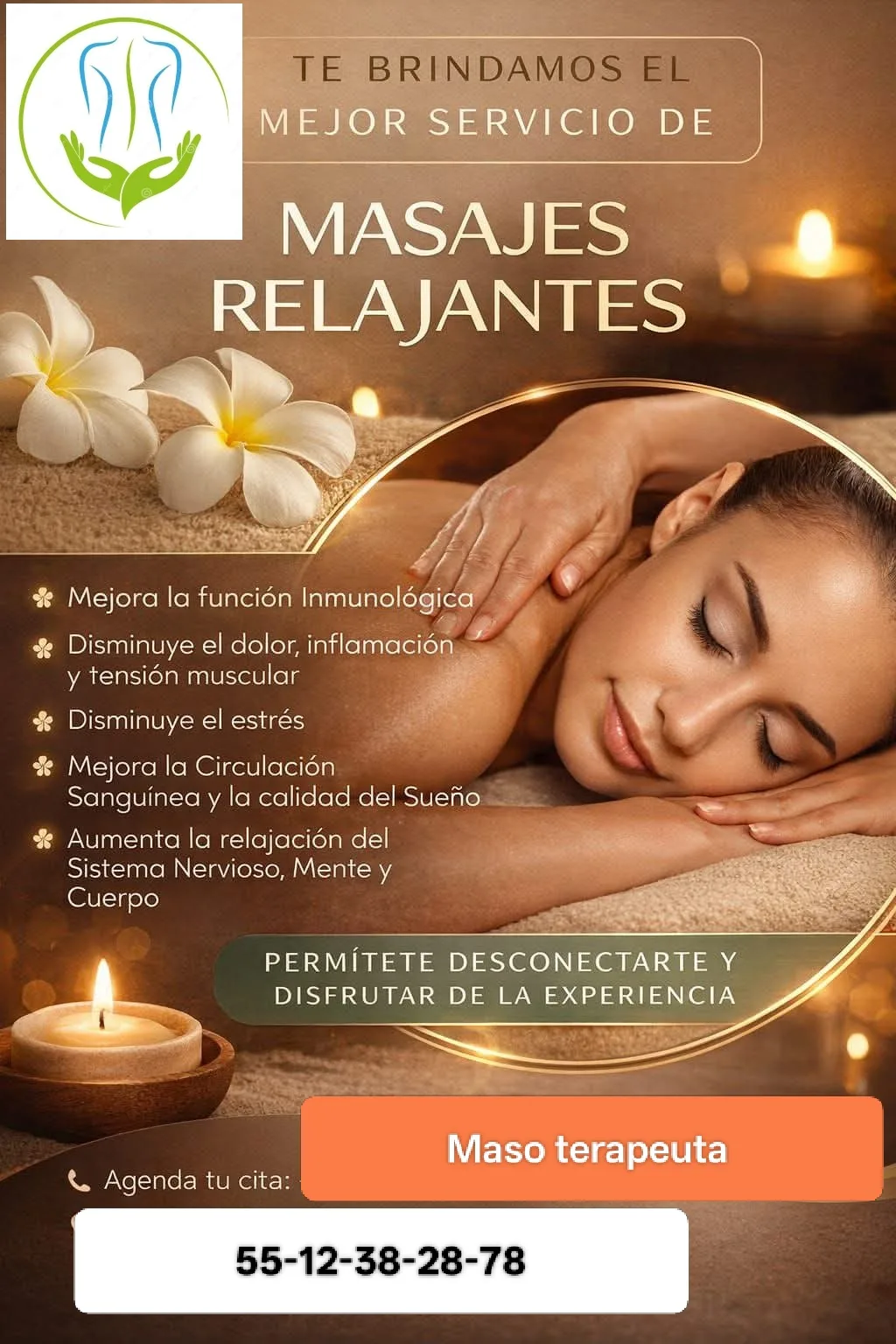Masaje relajante profesional en spaVivesano